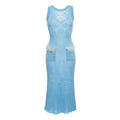 Blue Rose Knit Dress