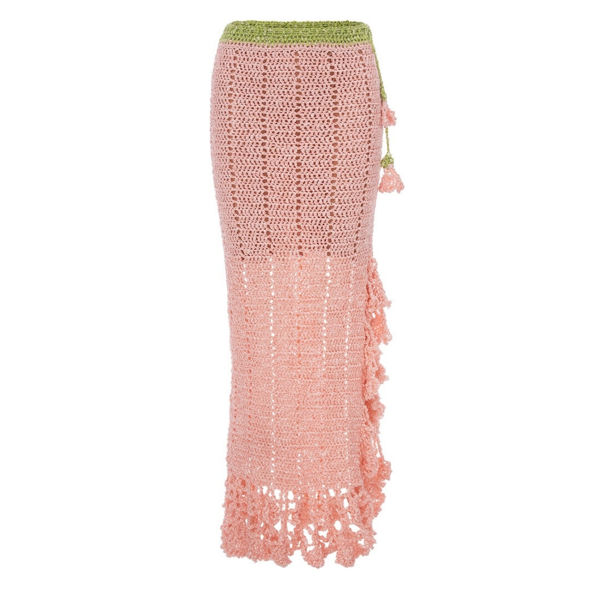 Chrysanthemum Handmade Crochet Skirt | Pink