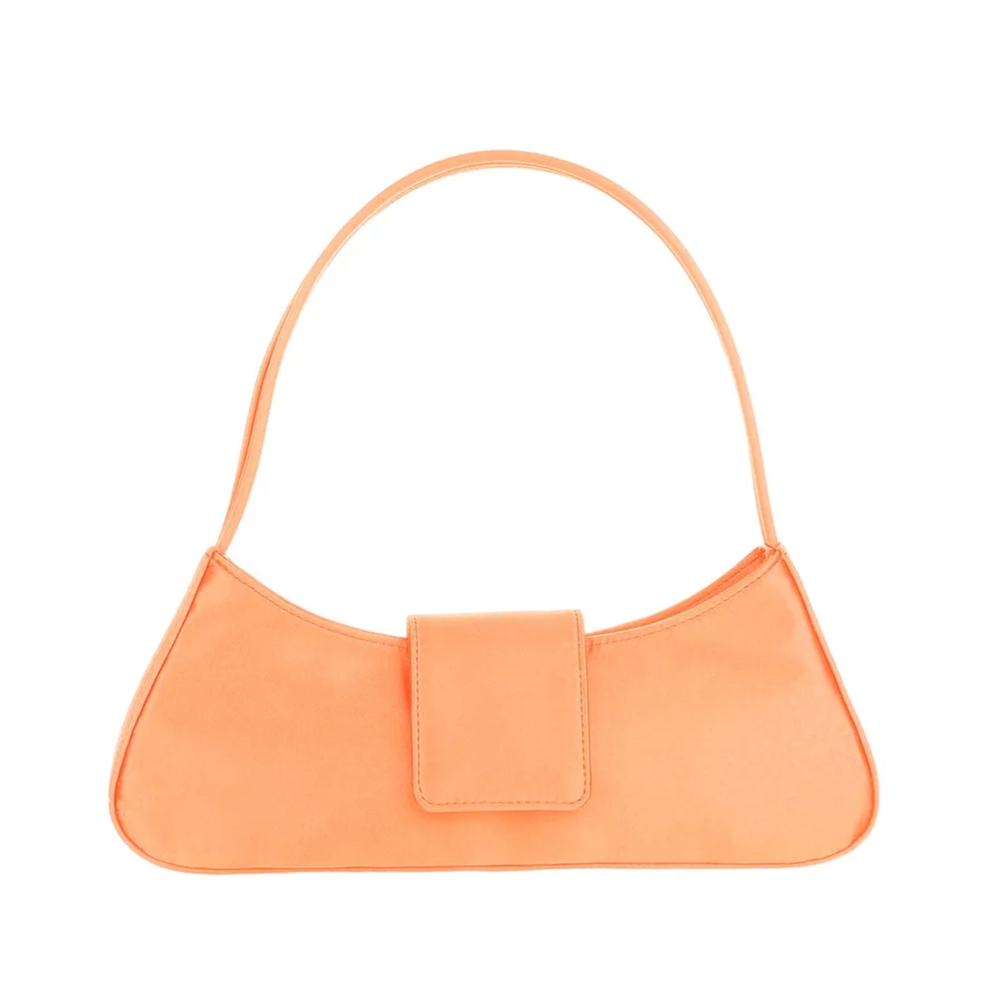 Rosie Satin Shoulder Bag | Orange