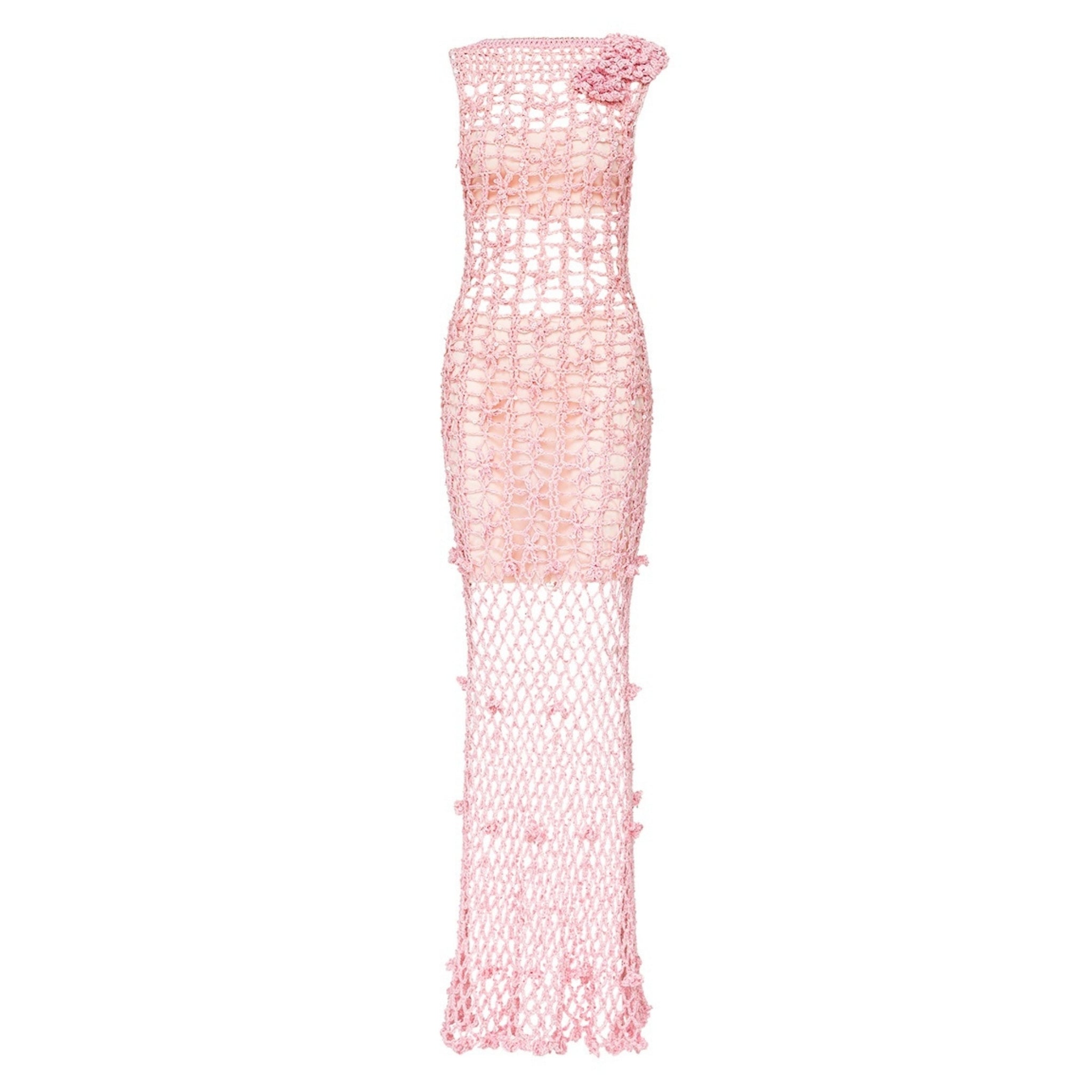 Pink Vanilla Handmade Maxi Crochet Dress