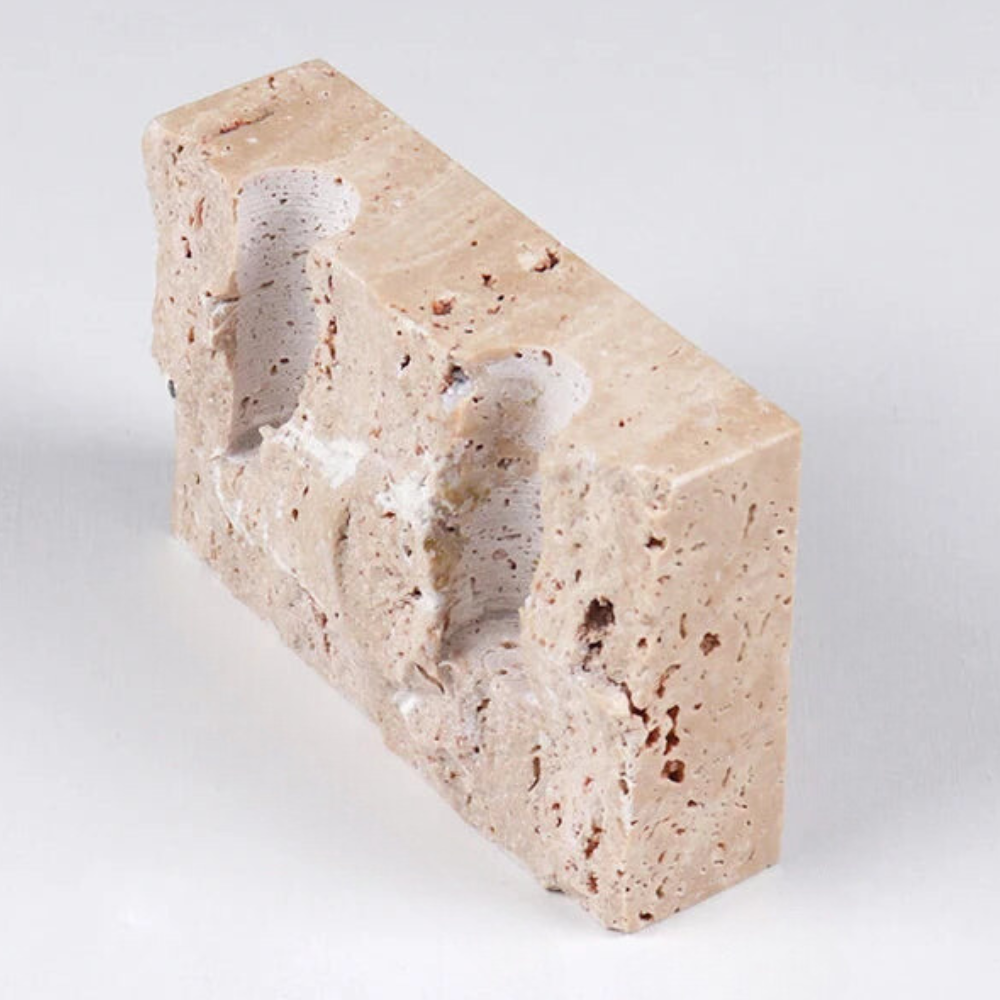 ArtZ® Marble Candle Holder - Natural Finish
