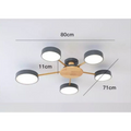 ArtZ® Nordic Ceiling Lamp - 5 Head Gray