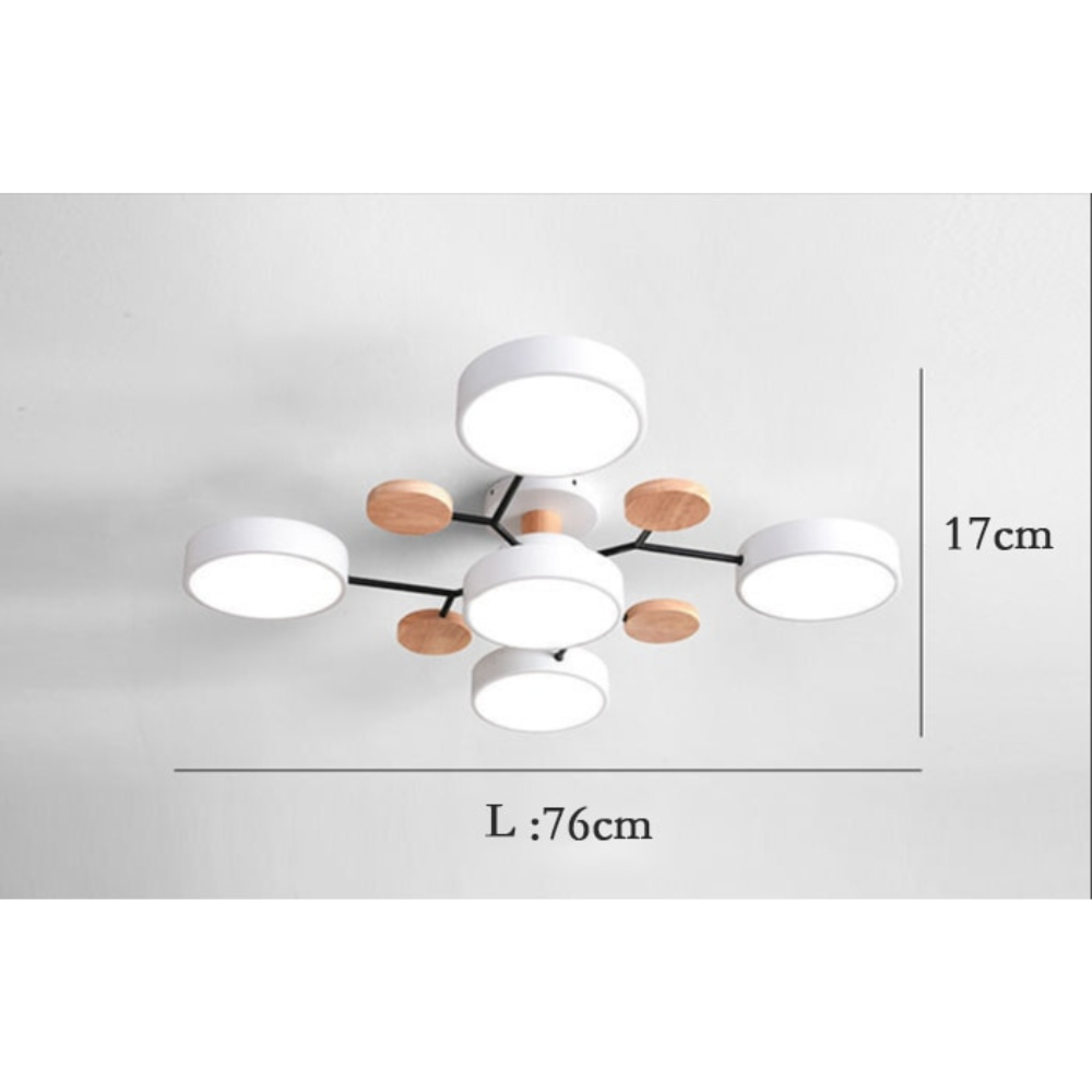 ArtZ® Nordic Ceiling Lamp - 5 Head White B