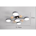 ArtZ® Nordic Ceiling Lamp - 5 Head Gray B