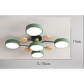 ArtZ® Nordic Ceiling Lamp - 5 Head Green B