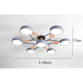 ArtZ® Nordic Ceiling Lamp - 7 Head Gray