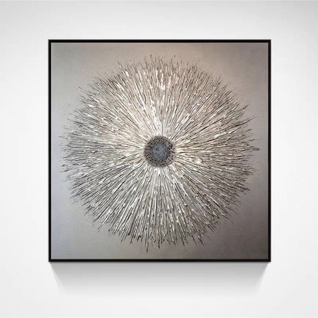 ArtZ® Hypnotic Flower Hand Painted Oil Painting On Canvas