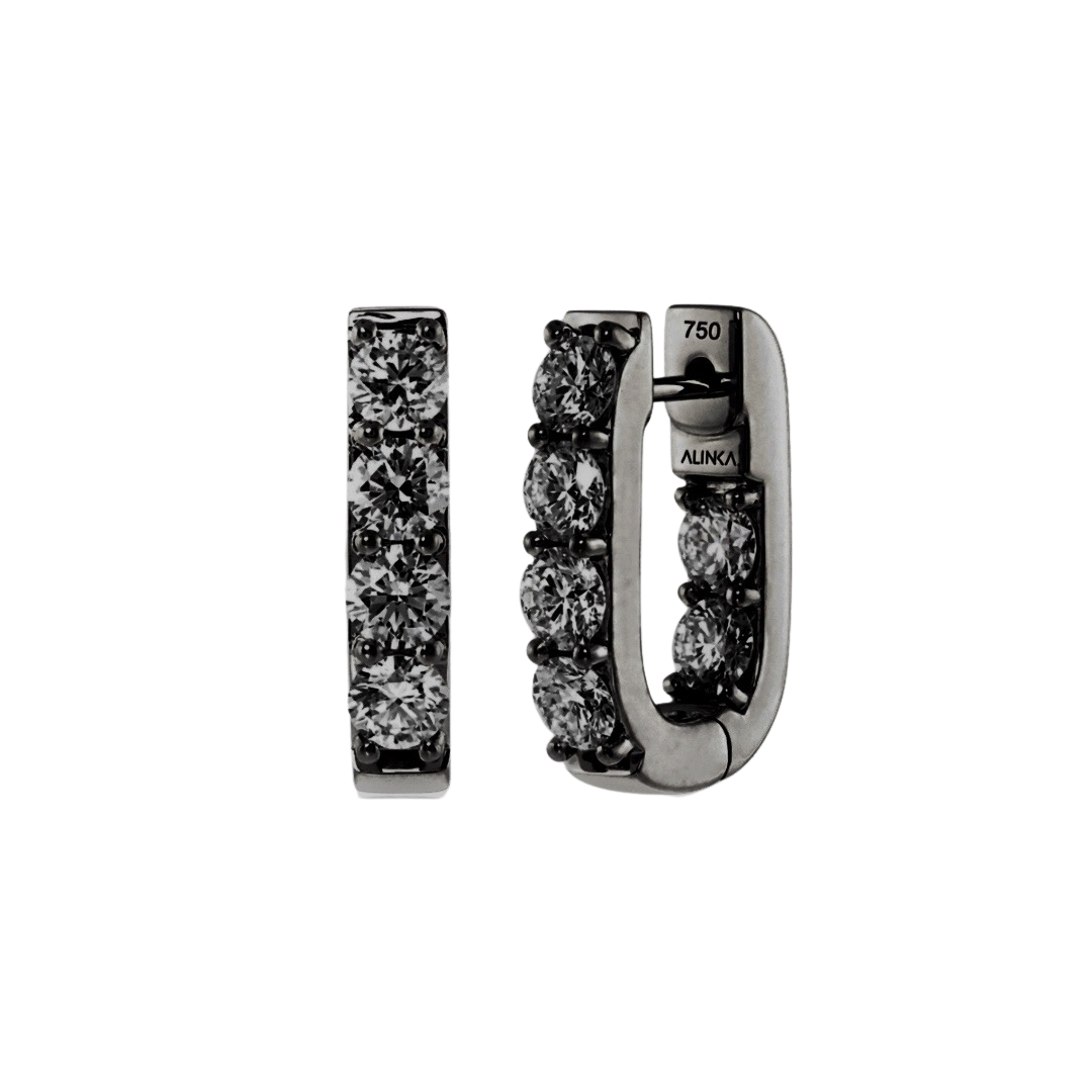 LINKA Grande Black Diamond Earrings Pair By ALINKA Fine Jewellery