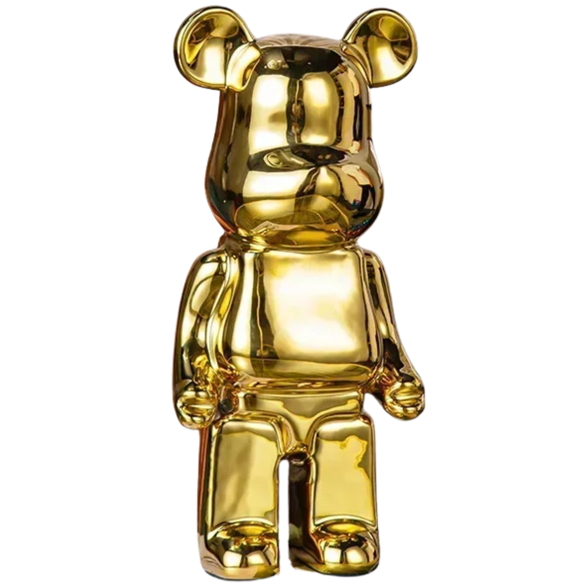 ArtZ® Bear Sculpture - Gold / Height 13.8 inch (35 cm)