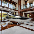 ArtZ® Stainless Steel Yacht Sculpture - Height: 72 inch (183 cm)