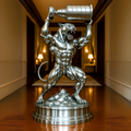 OSO Stainless Steel We Are The Champions Sculpture - Height: 72 inch (183 cm)