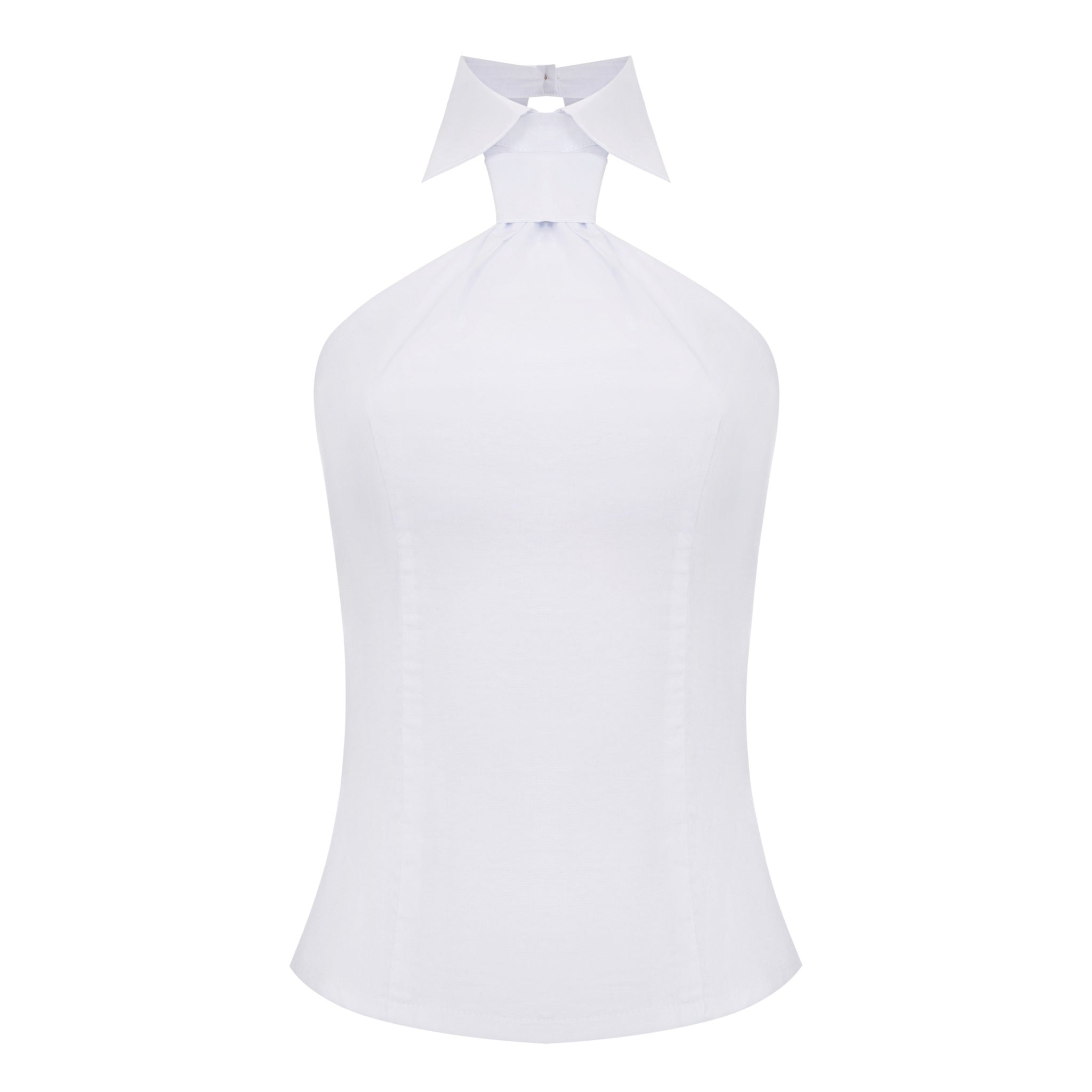 White TIE Top