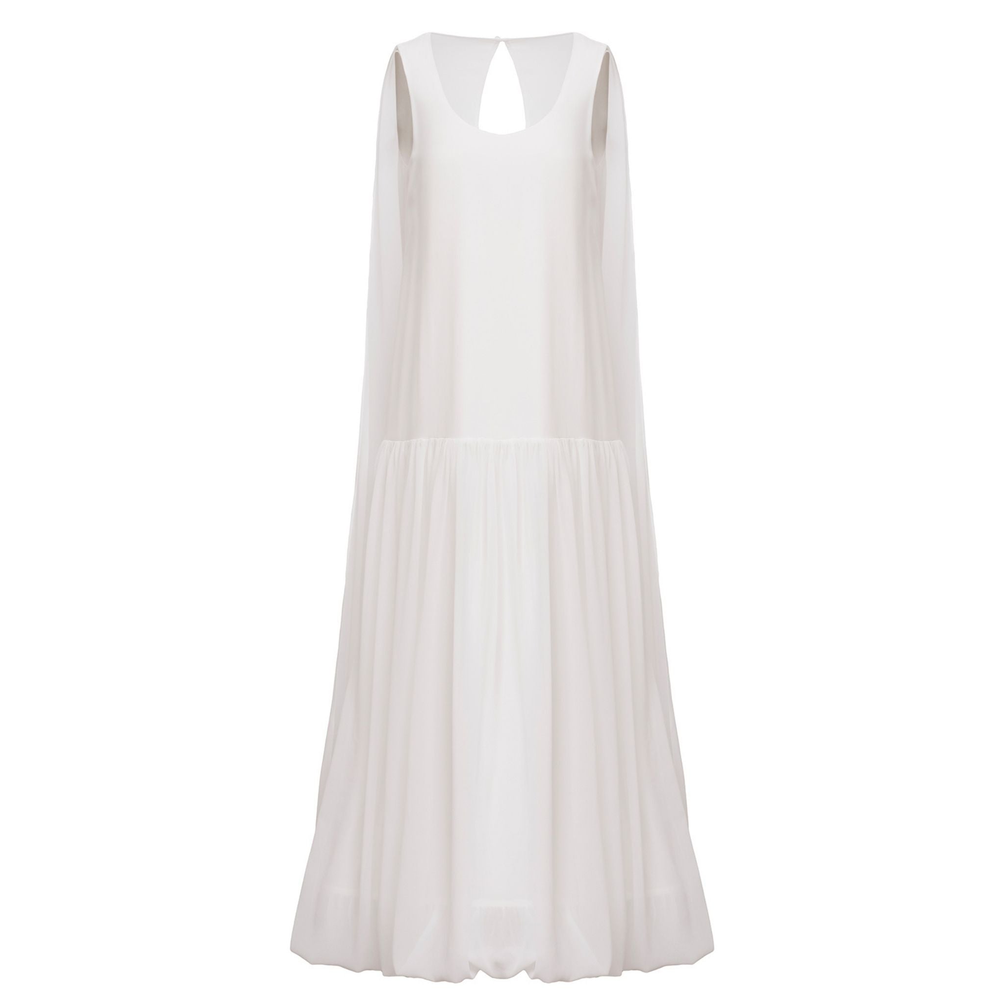 Off-White Cape Cloud Midi Dress