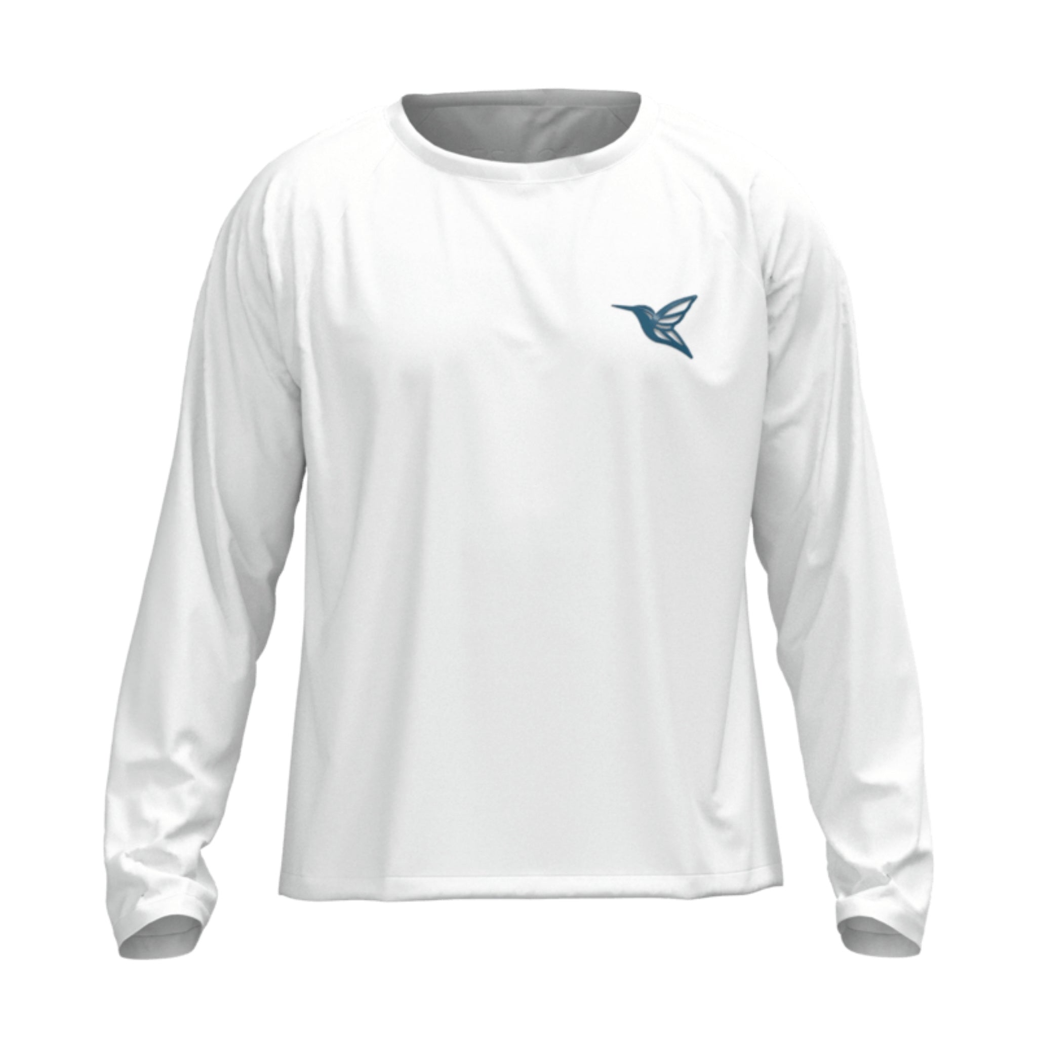 White Ultralight Long-Sleeve UPF Shirt With UV Protection