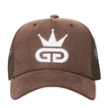 Caramel Brown Suede Mesh Hat