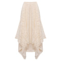 Ivory Lace Midi Skirt