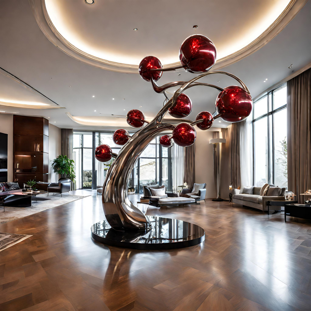 OSO Stainless Steel Cherry Tree Sculpture
