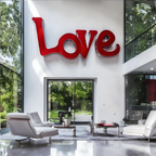 OSO Stainless Steel Love Wall Sculpture