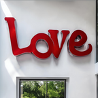 OSO Stainless Steel Love Wall Sculpture