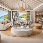 OSO Stainless Steel Balloon Love Sculpture