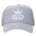Grey Suede Mesh Hat