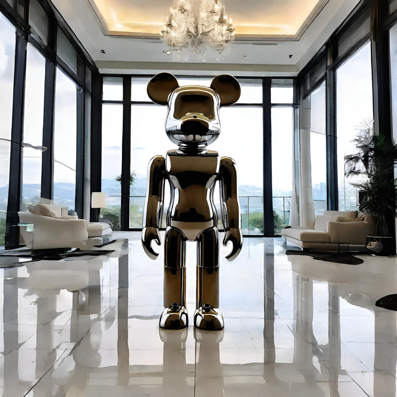 OSO Stainless Steel Bear Sculpture