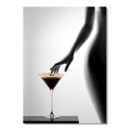 ArtZ® Who Wants Espresso Martini Painting - Espresso Martini Glass On Table / 40 inch by 60 inch (101x151cm)