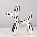ArtZ® Balloon Dog Sculpture - Silver / 4x4x1.5 inches (10x10x4cm)