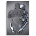ArtZ® Emotions Canvas Paintings - Hug / 32 inch by 48 inch (81x122cm)