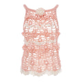Chrysanthemum Handmade Crochet Top | Pink