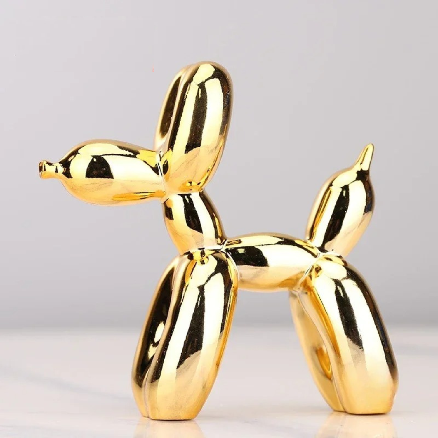 ArtZ® Balloon Dog Sculpture - Gold / 6.5x6.5x2.7 inches (17x17x7cm)