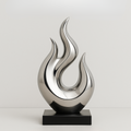 OSO Stainless Steel Scorching Flame Sculpture - Height: 36 inch (91 cm)