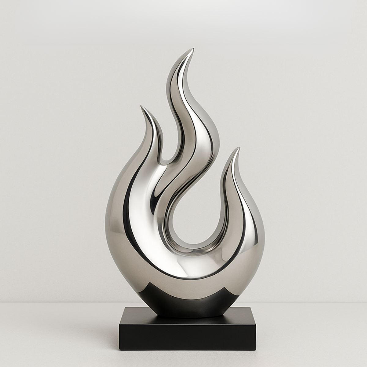 OSO Stainless Steel Scorching Flame Sculpture - Height: 36 inch (91 cm)