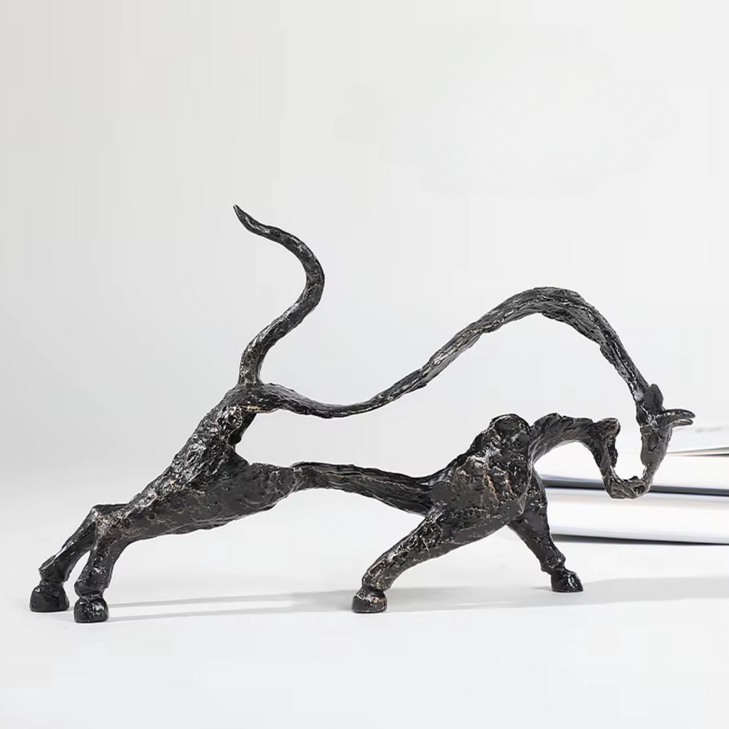 ArtZ® Modern Geometric Bull Sculpture