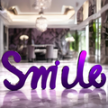 OSO Stainless Steel Smile Sculpture - Width: 108 inch (274 cm)