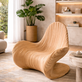 ArtZ® Solid Wood Handmade Solara Chair - Light Wood