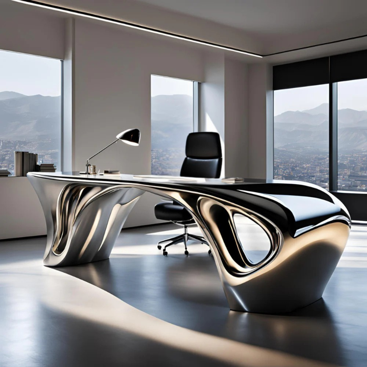 OSO Stainless Steel Flow Office Desk - Width: 72 inch (183 cm)