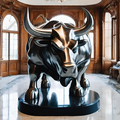 ArtZ® Stainless Steel Bull Sculpture