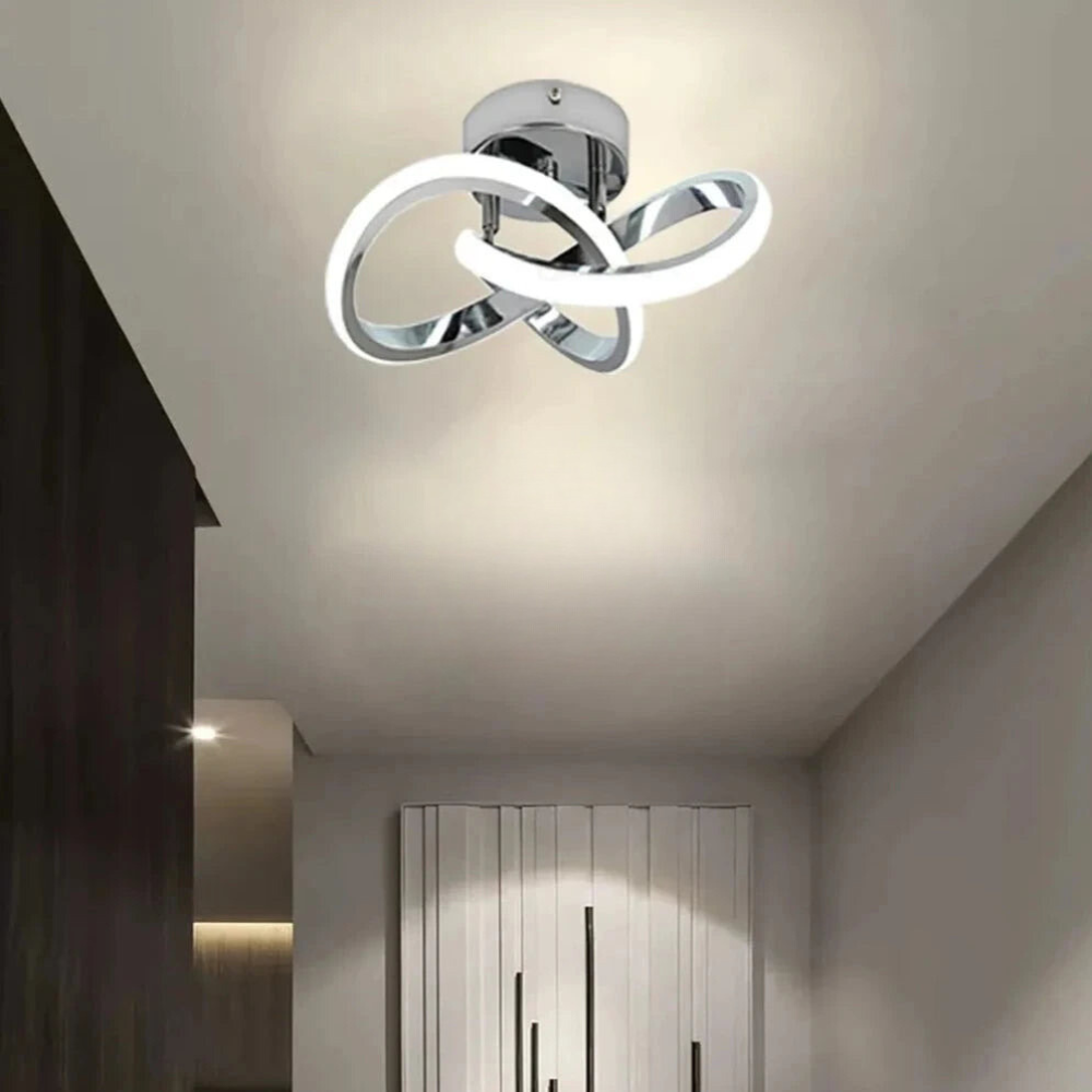 ArtZ® Nordic Infinity Ceiling Lamp - Silver