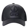All Black Vegan Leather Hat