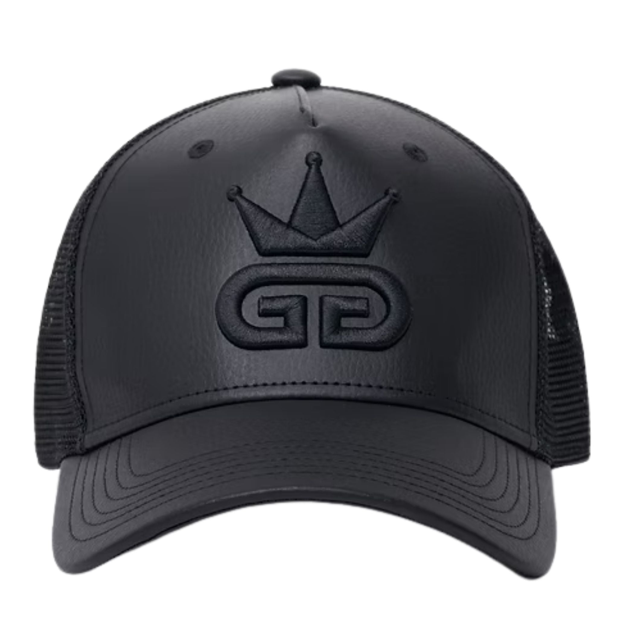 All Black Vegan Leather Hat