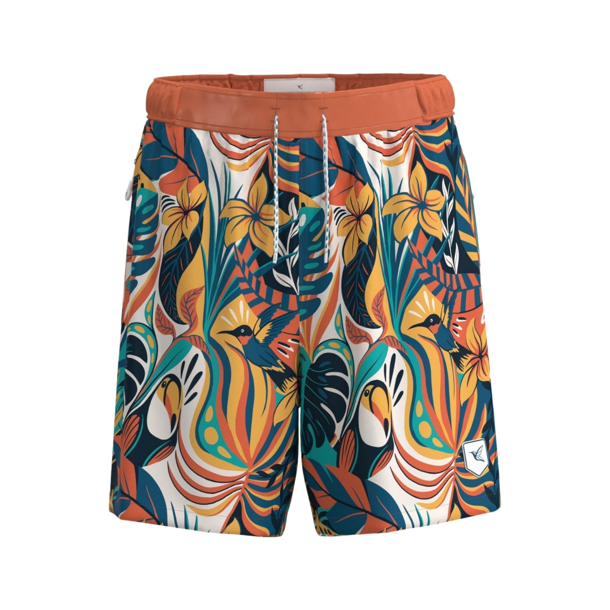 Jungle Print Eco-Friendly Board Swimshorts