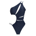 Midnight Blue Cut-Out One-Piece Swimsuit