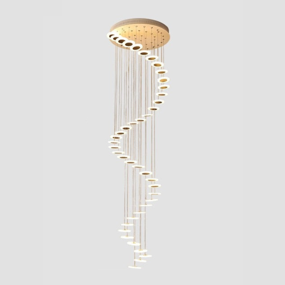 ArtZ® Enchanted Serpent Ceiling Lamp - 42 Light Heads: Height 137.8 inches (350cm); Diameter 20.5 inches (52cm)