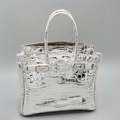 ArtZ® Very Fancy Bag Vase Sculpture - Silver