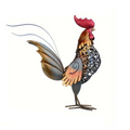 ArtZ® Metal Rooster Sculpture - Colorful