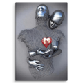 ArtZ® Emotions Canvas Paintings - Red Heart / 40 inch by 60 inch (101x151cm)
