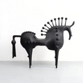 ArtZ® Abstract Horse Metal Sculpture - Large 10.6 x 8.9 x 3.1 inch (27x22.5x8 cm)