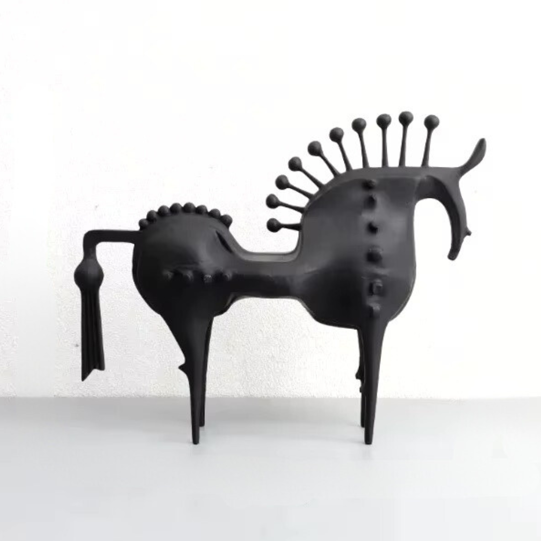 ArtZ® Abstract Horse Metal Sculpture - Large 10.6 x 8.9 x 3.1 inch (27x22.5x8 cm)
