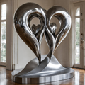 ArtZ® Stainless Steel Abstract Heart Sculpture